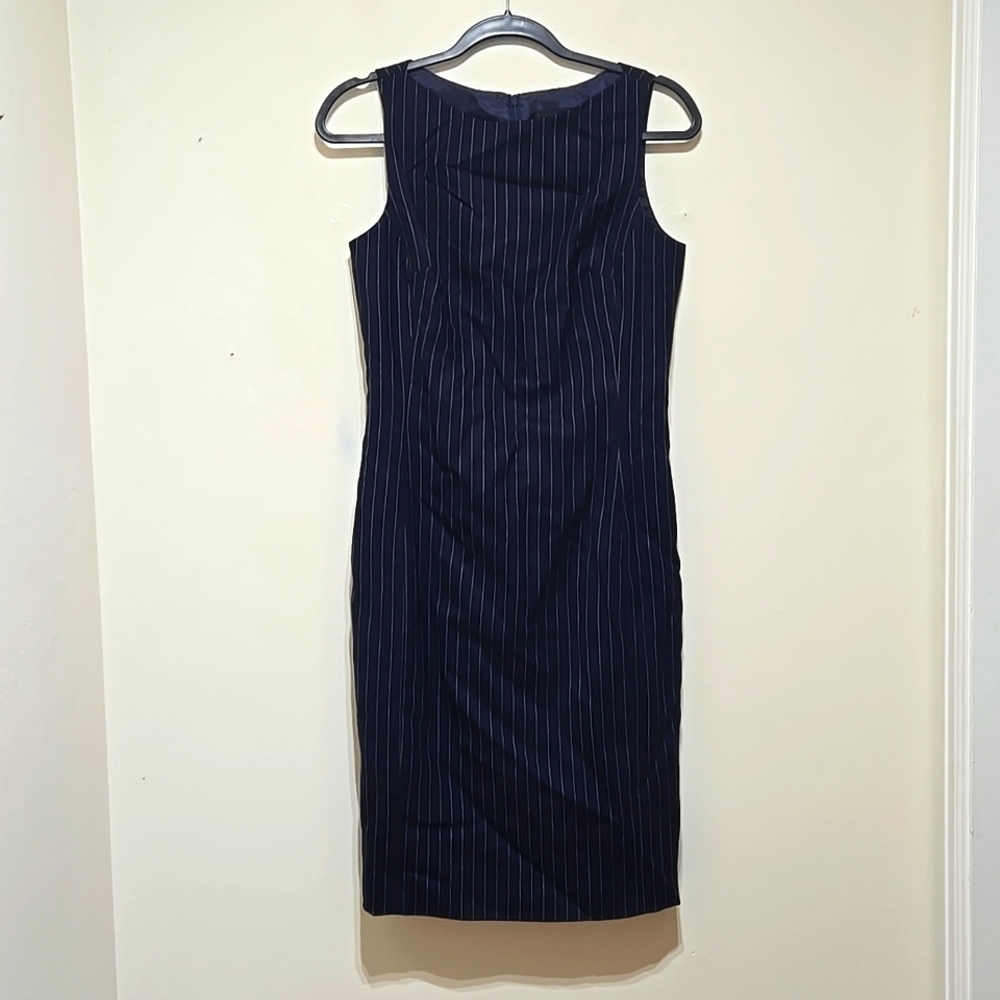 Guess Collection Women's Wool Blue Sleeveless Dress